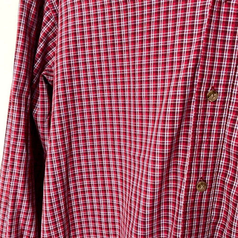 Wrangler Plaid Riata Button Front Long Sleeve Top Size XL - Picture 3 of 5